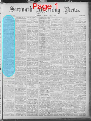 Page thumbnail for Savannah Morning News