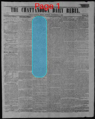 Page thumbnail for The Chattanooga Daily Rebel