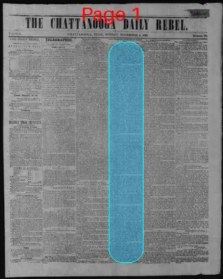 Page thumbnail for The Chattanooga Daily Rebel