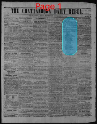 Page thumbnail for The Chattanooga Daily Rebel