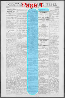 Page thumbnail for The Chattanooga Daily Rebel