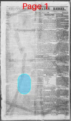 Page thumbnail for The Chattanooga Daily Rebel