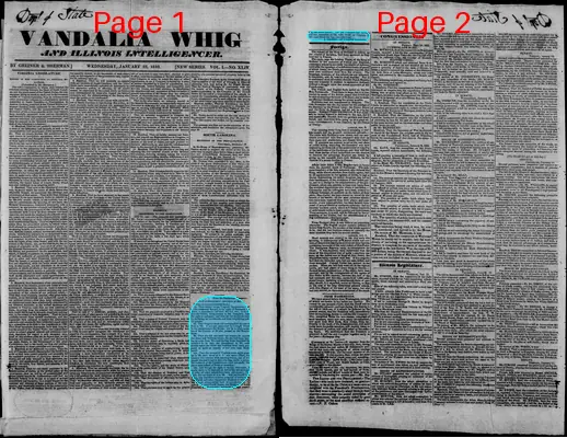 Page thumbnail for Vandalia Whig And Illinois Intelligencer