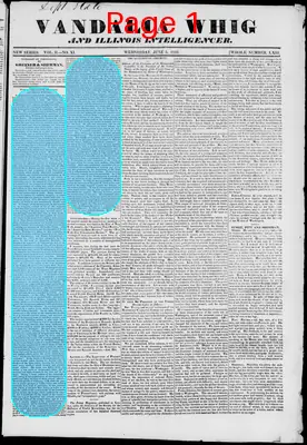 Page thumbnail for Vandalia Whig And Illinois Intelligencer