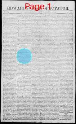 Page thumbnail for Edwardsville Spectator