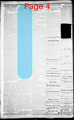 Page thumbnail for The Idaho World