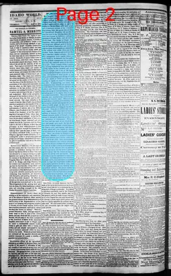Page thumbnail for The Idaho World