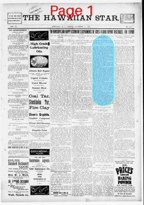 Page thumbnail for The Hawaiian Star