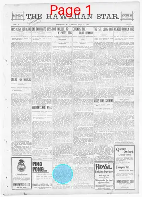 Page thumbnail for The Hawaiian Star