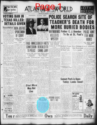 Page thumbnail for Atlanta Daily World