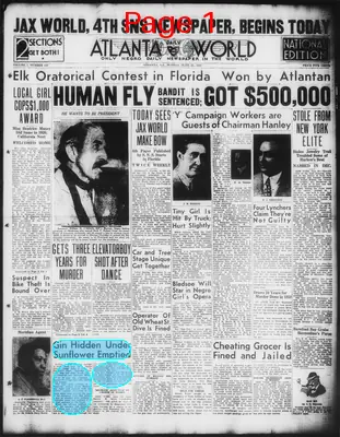 Page thumbnail for Atlanta Daily World