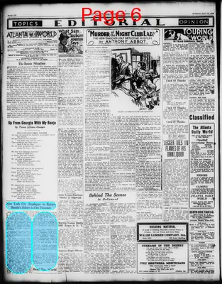 Page thumbnail for Atlanta Daily World
