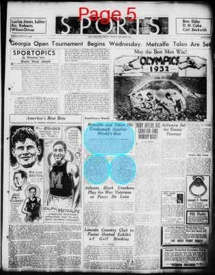 Page thumbnail for Atlanta Daily World