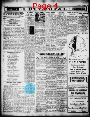 Page thumbnail for Atlanta Daily World