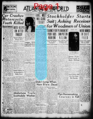 Page thumbnail for Atlanta Daily World