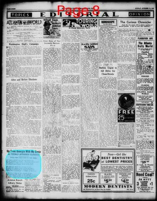 Page thumbnail for Atlanta Daily World