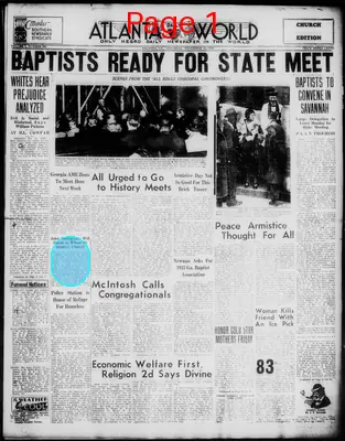 Page thumbnail for Atlanta Daily World
