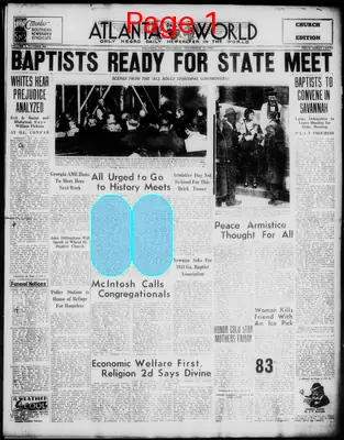 Page thumbnail for Atlanta Daily World