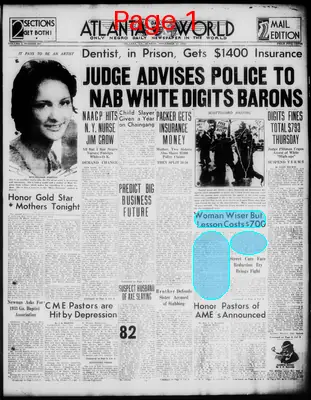 Page thumbnail for Atlanta Daily World