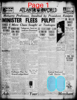 Page thumbnail for Atlanta Daily World
