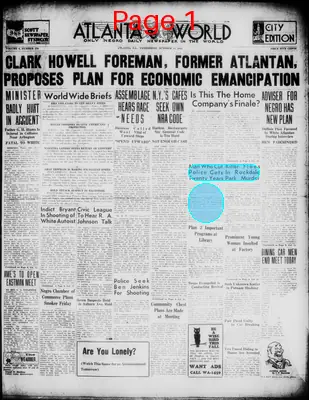Page thumbnail for Atlanta Daily World