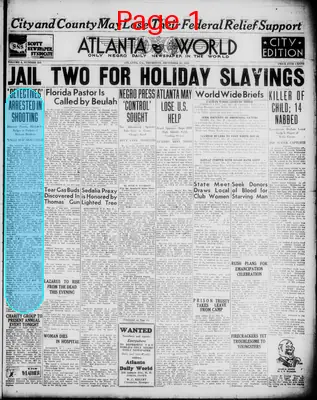 Page thumbnail for Atlanta Daily World