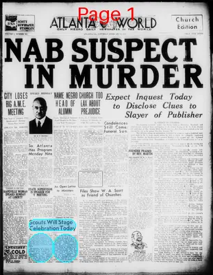 Page thumbnail for Atlanta Daily World