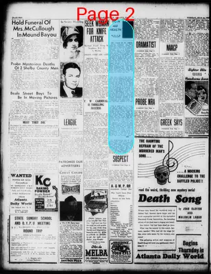Page thumbnail for Atlanta Daily World