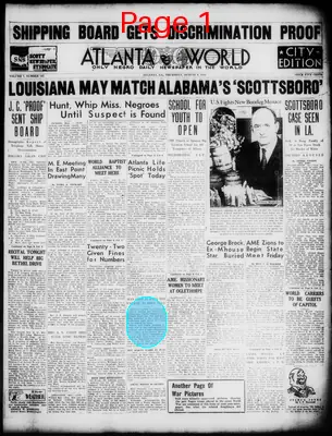 Page thumbnail for Atlanta Daily World