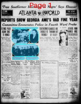 Page thumbnail for Atlanta Daily World