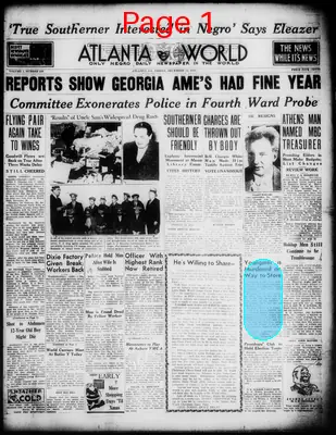 Page thumbnail for Atlanta Daily World