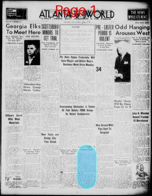 Page thumbnail for Atlanta Daily World