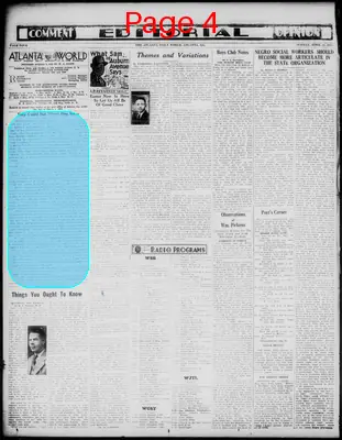 Page thumbnail for Atlanta Daily World