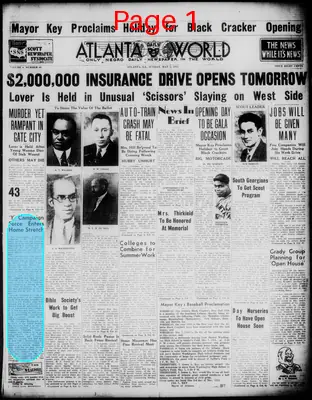 Page thumbnail for Atlanta Daily World