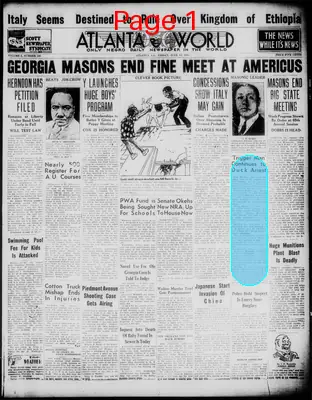 Page thumbnail for Atlanta Daily World