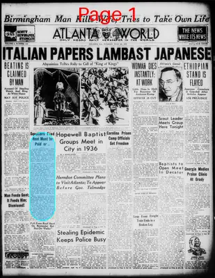 Page thumbnail for Atlanta Daily World