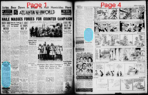 Page thumbnail for Atlanta Daily World
