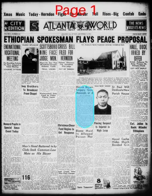 Page thumbnail for Atlanta Daily World