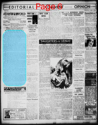 Page thumbnail for Atlanta Daily World