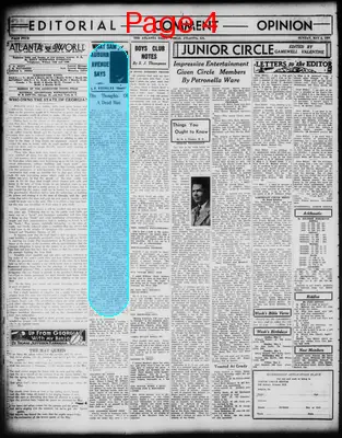 Page thumbnail for Atlanta Daily World