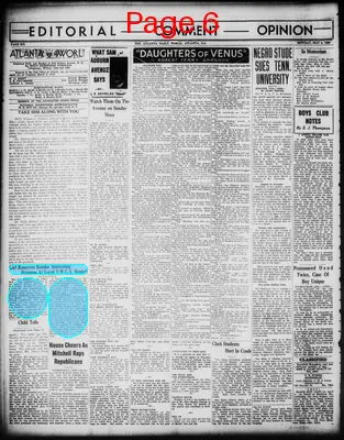 Page thumbnail for Atlanta Daily World