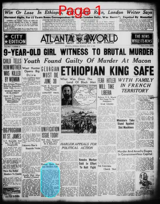 Page thumbnail for Atlanta Daily World