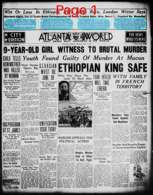 Page thumbnail for Atlanta Daily World