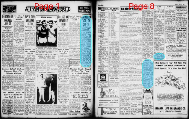 Page thumbnail for Atlanta Daily World