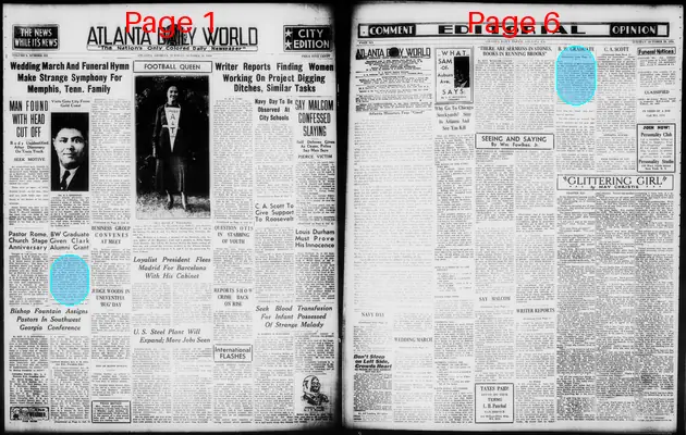 Page thumbnail for Atlanta Daily World