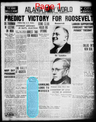 Page thumbnail for Atlanta Daily World