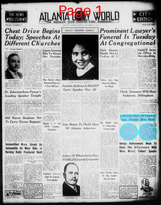 Page thumbnail for Atlanta Daily World
