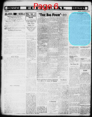 Page thumbnail for Atlanta Daily World