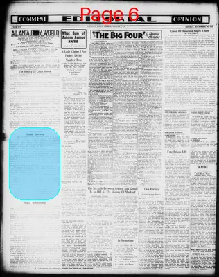 Page thumbnail for Atlanta Daily World