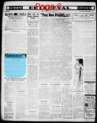 Page thumbnail for Atlanta Daily World